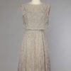 Robe 1960 de cocktail en organza perlé