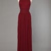 Robe longue rouge en jersey Griffée Philippe Venet