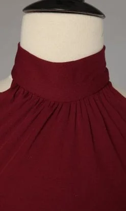 Alternative view of Robe longue rouge en jersey Griffée Philippe Venet