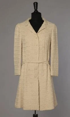 Manteau en bourette de soie tissé 1970