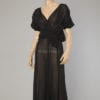 Robe en mouseline noire 1930 - 1940