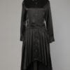 Robe en satin noir Griffé Yoji Yamamoto