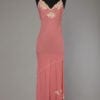 Robe combinaison en soie rose griffée Lolita Lempicka