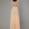 Chemise de nuit en soie rose et dentelle 1940