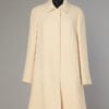 Manteau en lainage écru Pierre Cardin