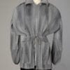Veste en soie grise plissée tie and dye Issey Miyake