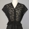 Chemisier 1950 en dentelle noire