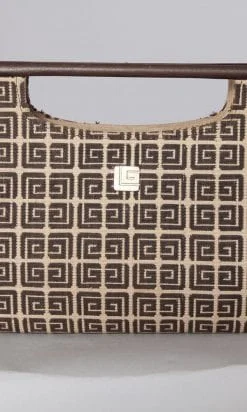 Sac 1970 en toile monogrammée Guy Laroche