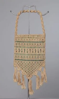 Sac en macramé de cordes 1970