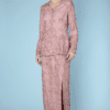 Tailleur en satin rose brodé Christian Dior Haute Couture 1996