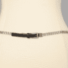Ceinture fine et strass et cuir