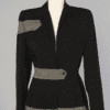 Veste noire 1940-1950 griffée Lilli Ann