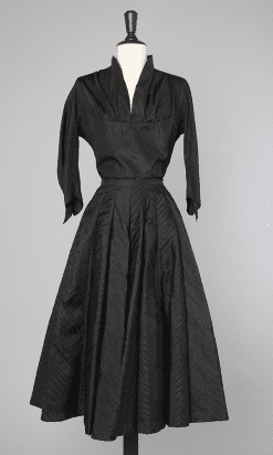 Tailleur 1950 en faille noire