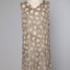 Robe 1920 art déco brodée de motifs géométriques en perles