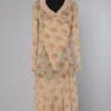 Robe en mousseline de coton imprimée 1920