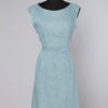 Robe en lin bleu ciel griffée EISA