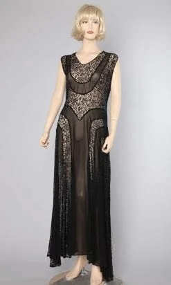 n2263_robe_longue_en_mousseline_noire_et_dentelle_1930_pic002