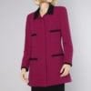 Tailleur 1980 Chanel aubergine et noir