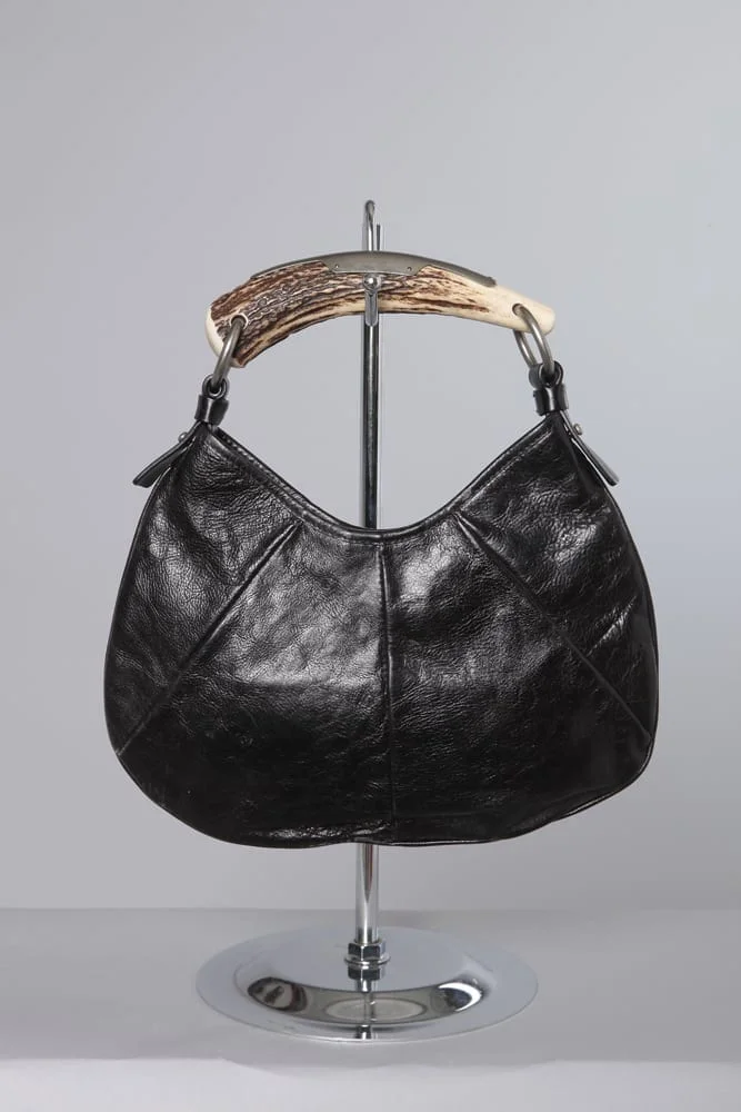 Sac en cuir, anse en fausse corne Yves Saint Laurent