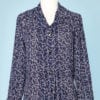 Chemisier 1970 en voile de polyester imprimé