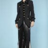 Veste longue en lainage 1990 Moschino