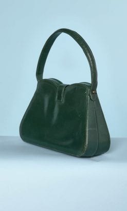 Alternative view of Sac en cuir vert 1950