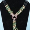 Collier de perles et perles et intercalaires de strass