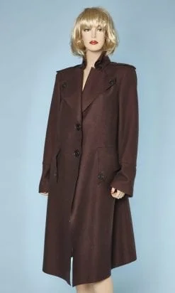 Manteau en lainage marron Griffé Vivienne Westwood