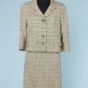 Tailleur en lainage chiné 1960