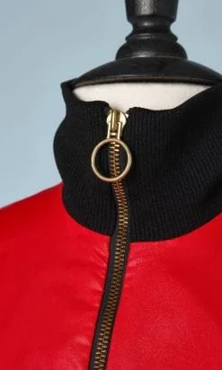 Alternative view of Imperméable 1960 en coton ciré rouge