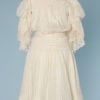 Robe de fillette 1900 en voile de coton et dentelles