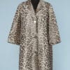 Imperméable 1960 en imprimé léopard griffé Bianchini