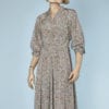 Robe en soie imprimée 1940