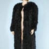 Manteau 1980 en cygne griffé Sonia Rykiel
