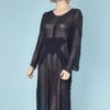 Robe 1930 en mousseline marine
