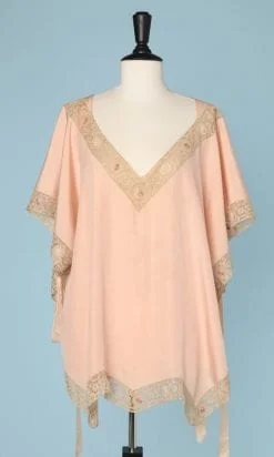 Matinée en soie, dentelle et broderies 1920