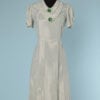 n5840_robe_1930_rayonne_rayures_blanches_vertes_col_flotant_boutonne_taille_36_pic001