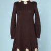n5917_robe_tricot_marron_1970_applications_motifs_ivoires_crochet_taille_36_pic001