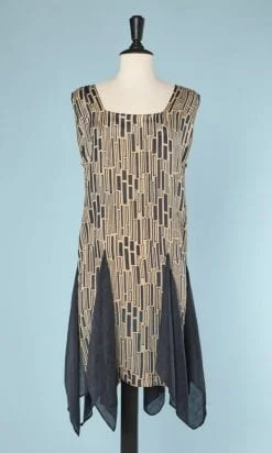 n5816_robe_soie_1925_marine_beige_quilles_taille_38_pic001