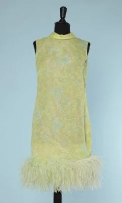 n5819_robe_voile_nylon_imprime_volant_plumes_taille_38_pic001