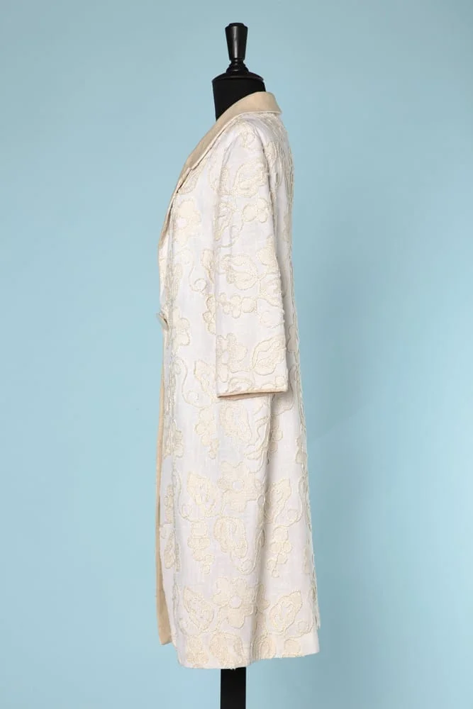 n6026_manteau_1950_lin_brode_boutons_nacre_taille_40_pic001
