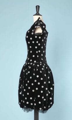 n6028_robe_velours_noir_pois_argent_lanvin_taille_38_pic001
