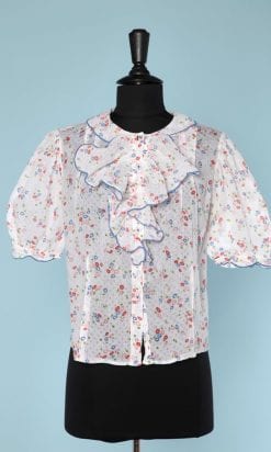 n6145_chemisier_1930_coton_blanc_imprime_jabot_taille_38_pic001