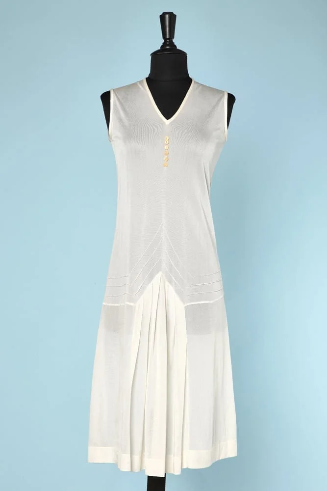 n6189_robe_1930_maille_blanche_6_petits_boutons_taille_36_pic001