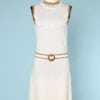 n6210_robe_maille_blanche_rayures_or_1960_1970_ceinture_taille__36_38_pic001