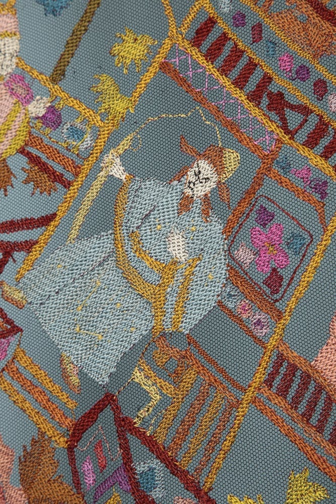 n4715_chale_tulle_soie_noir_tisse_motifs_multicolore_pic002