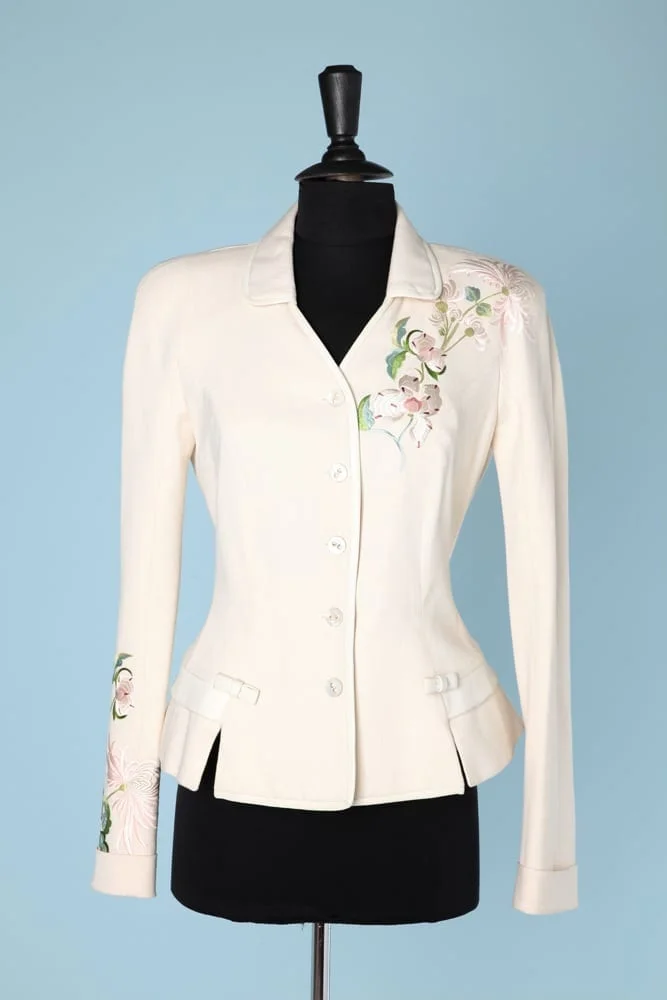 n5027_veste_soie_brode_cuir_blanc_christian_dior_boutique_taille36_pic007