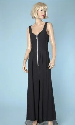 n5061_robe_longue_crepe_noir_long_zip_strass_christian_lacroix_taille38_pic002