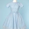 n5374_robe_1950_voile_nylon_bleu_ciel_petits_carres_ivoire_taille_36003
