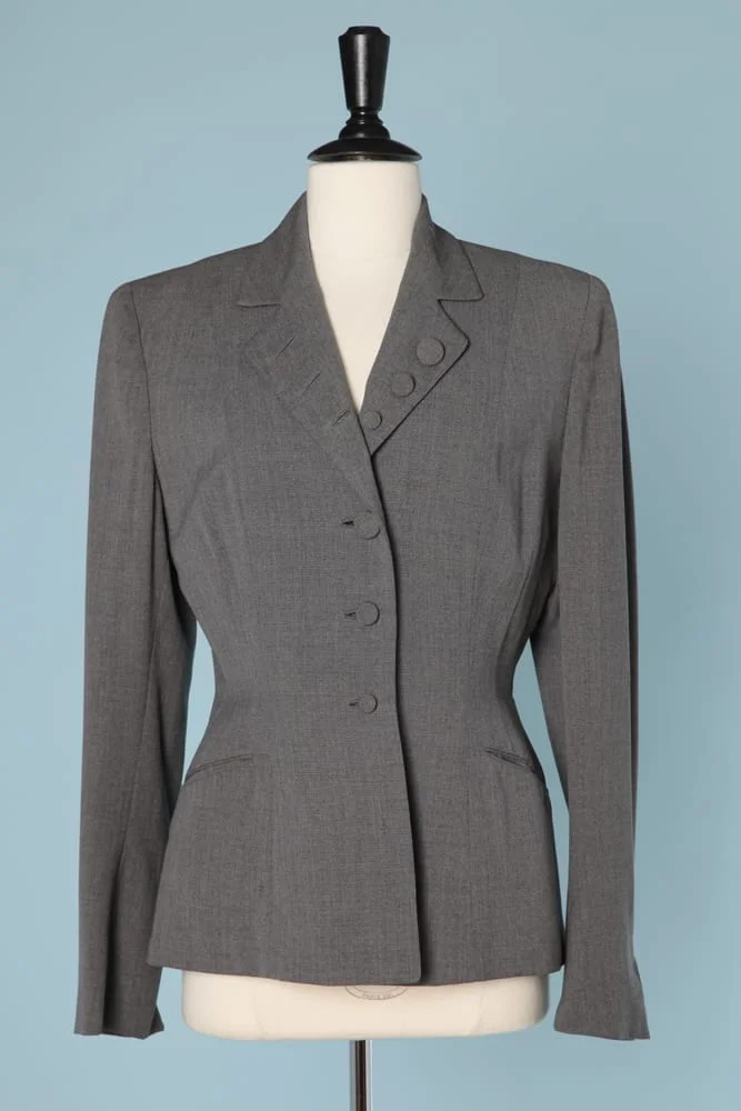 n5946_veste_lainage_gris_1940_boutons_col_taille_38_40_pic001